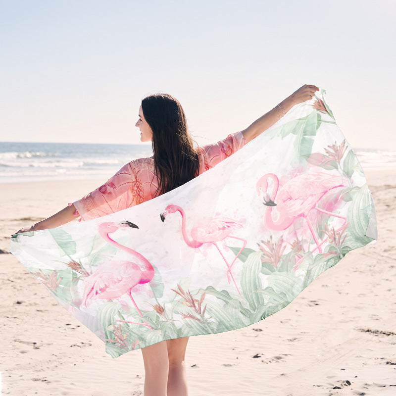 Beach towel with creative jellyfish pattern made of lightweight fabric Kalsten