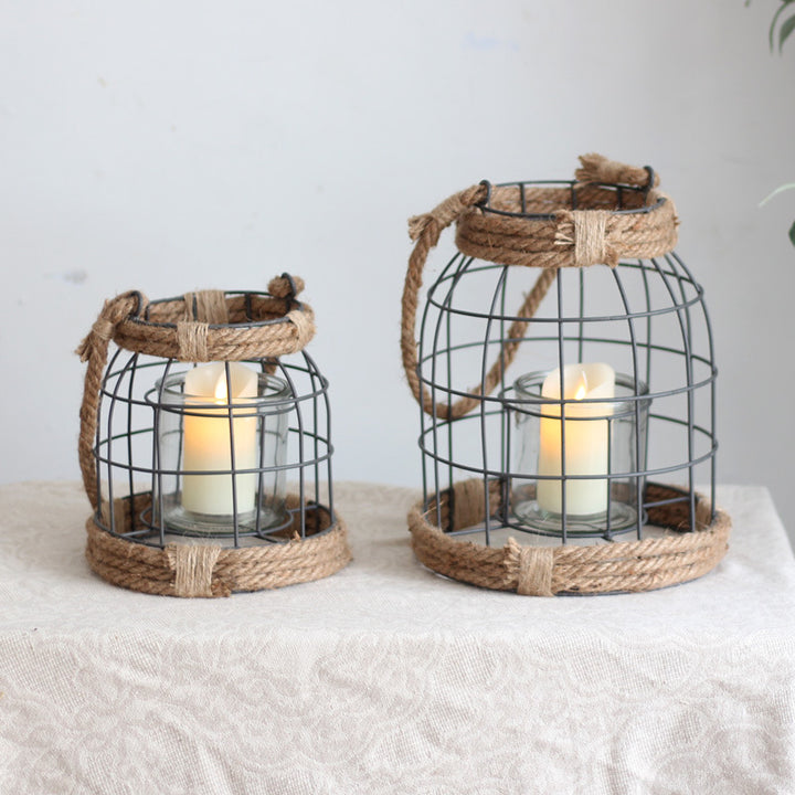 Decorative lantern made of metal and glass Kalsten