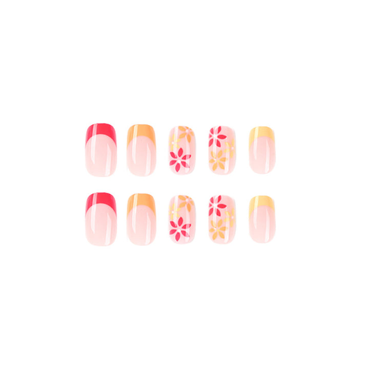 Artful nail art with delicate floral accents Kalsten