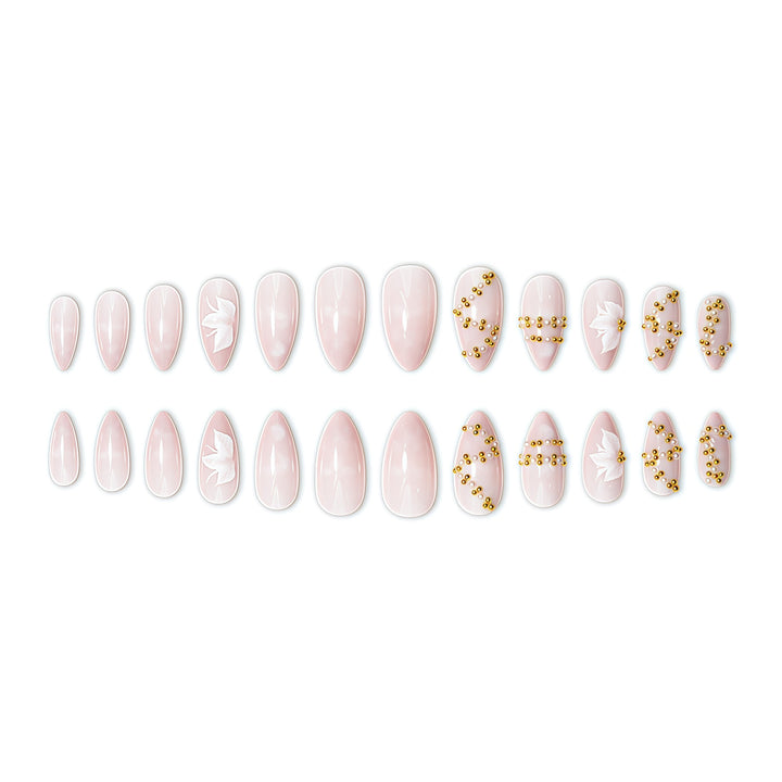 Elegant 3D Floral Nail Art Design Kalsten