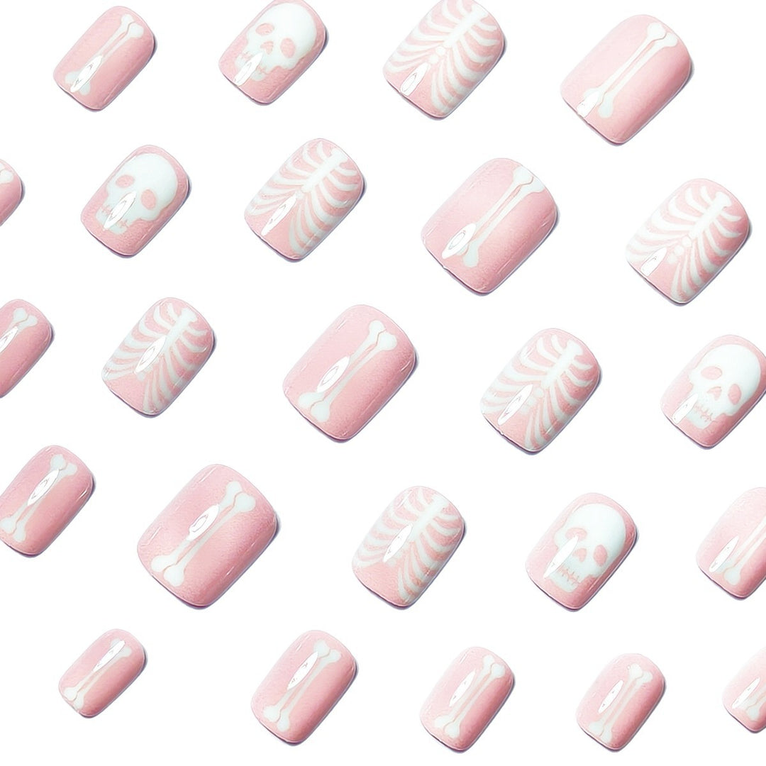 Creative artificial nails with bone motif Kalsten