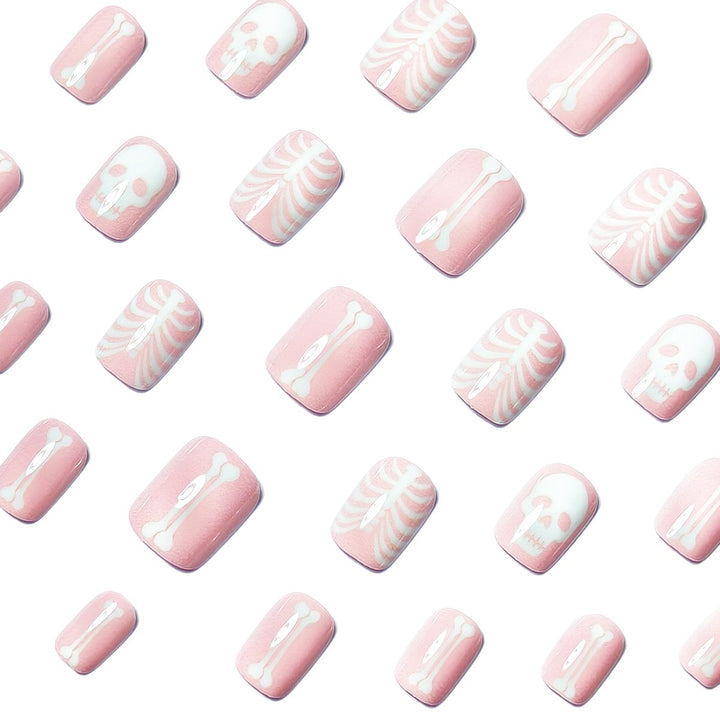 Creative artificial nails with bone motif Kalsten