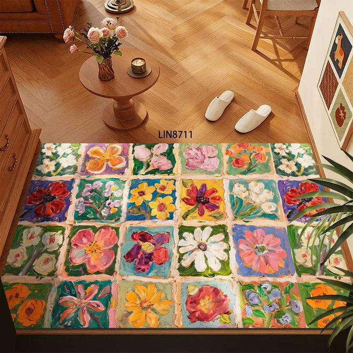Floral Pattern Decorative Floor Mat Kalsten