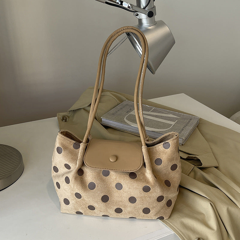 Polka Dot Shoulder Handbag