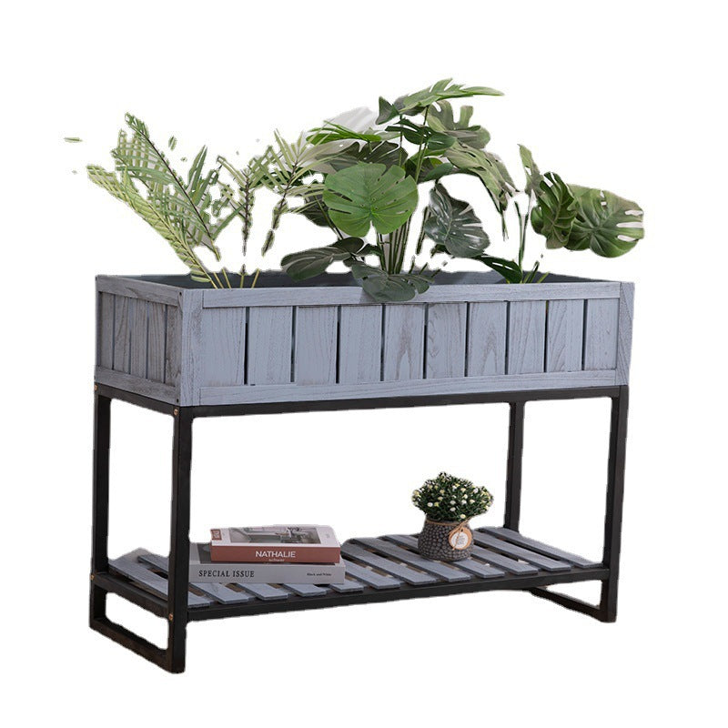 Wooden Planter Stand Kalsten