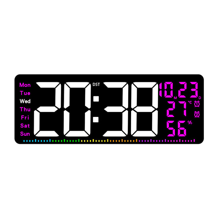 Digital alarm clock with large LED display and weather data Kalsten