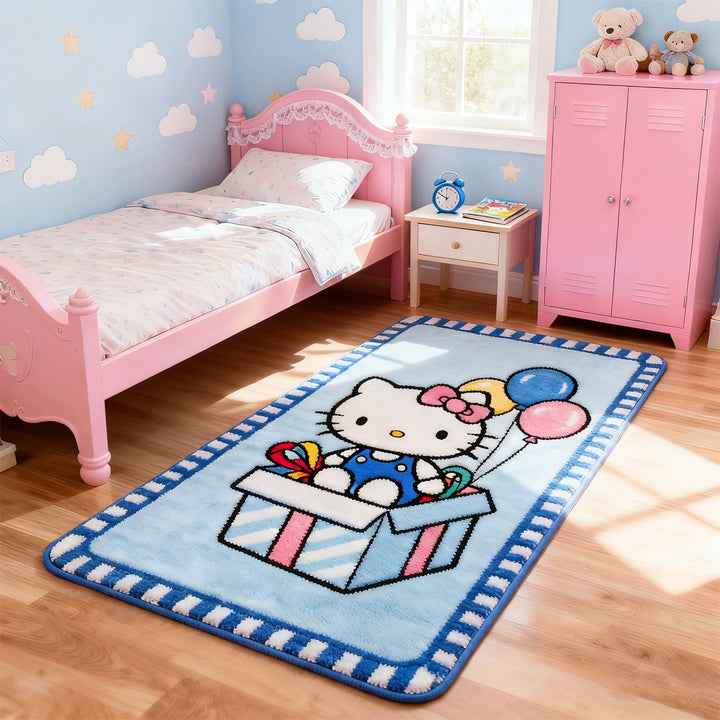 Cartoon-Themed Plush Area Rug