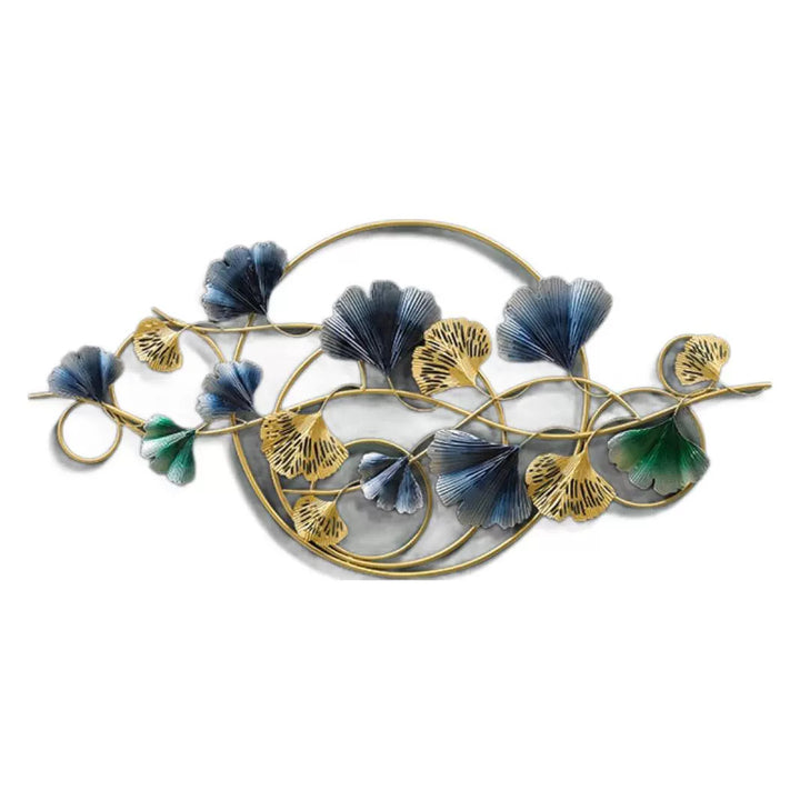 Decorative Metal Wall Art Sculpture with Ginkgo Leaf Design Kalsten