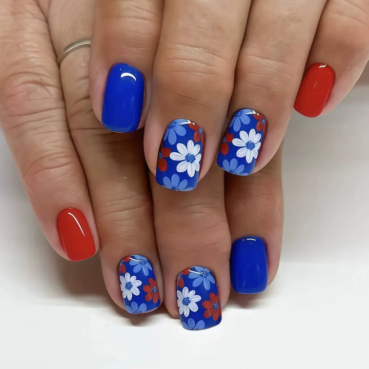 Floral Patterned Decorative Nail Art Enhancements Kalsten