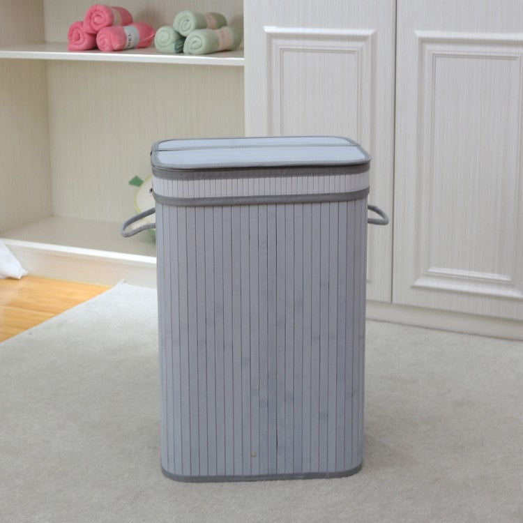 Elegant Laundry Basket Made of Natural Bamboo Kalsten