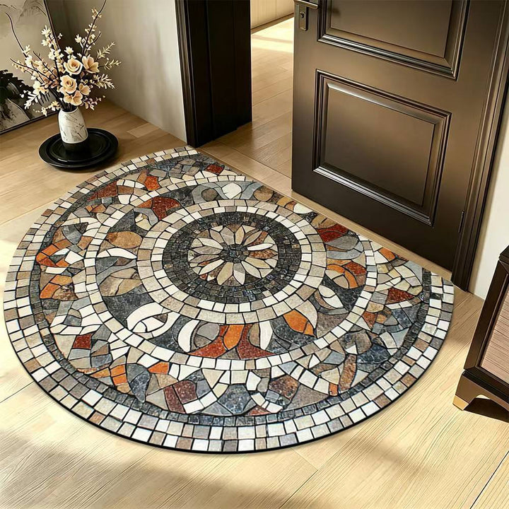 Mosaic pattern carpet