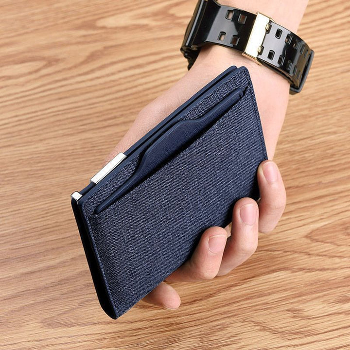 Slim Fabric RFID-Blocking Card Holder Kalsten