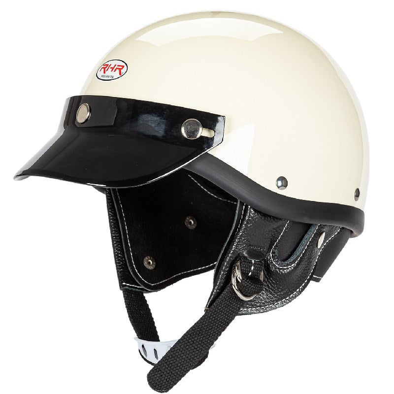 Classic Motorcycle Half-Helmet with Visor Kalsten