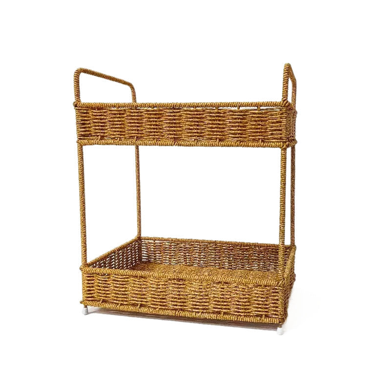 Multi-Tiered Wicker Storage Stand Kalsten