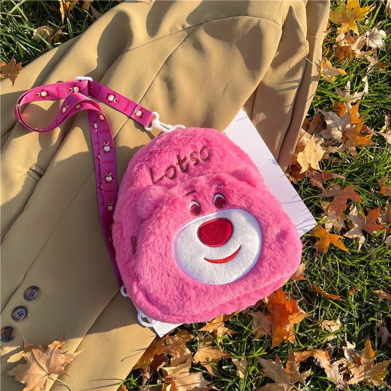 Plush Cartoon-Themed Backpack