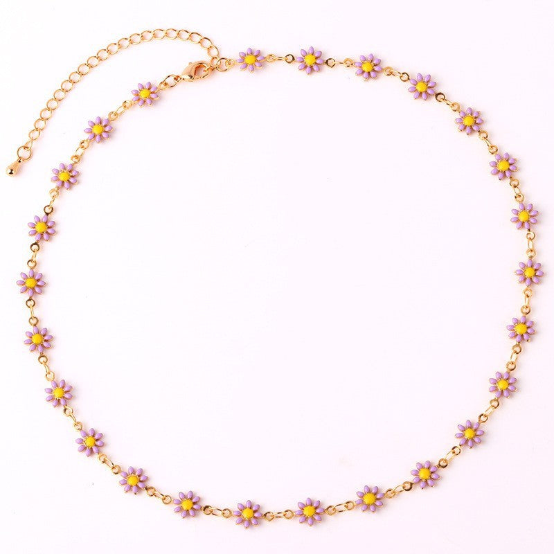 Floral Daisy Chain Necklace Kalsten