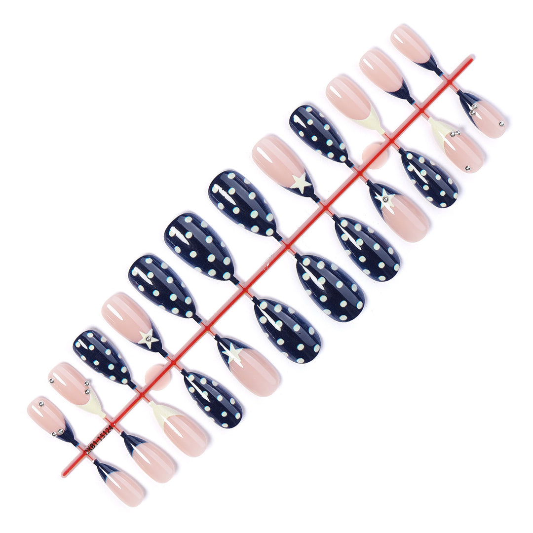 Creative Polka Dot Press-On Nails Set kalsten
