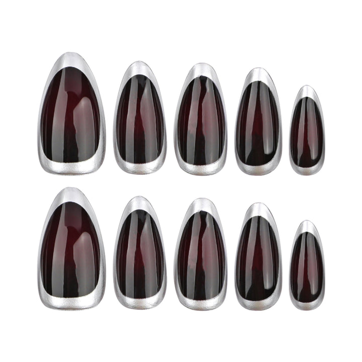 Stylish stiletto nails with elegant shine Kalsten