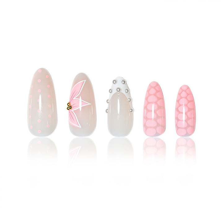 Floral Accent Nail Art Extensions Kalsten