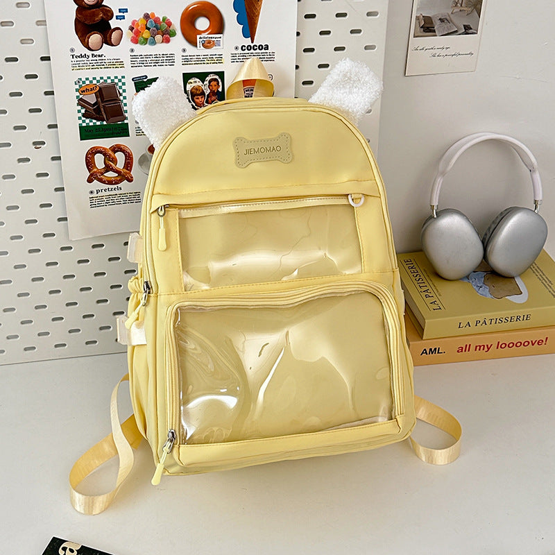 Funky Cat-Ear Design Reflective Backpack