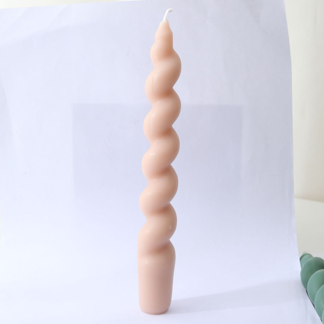 Decorative Twisted Spiral Taper Candle