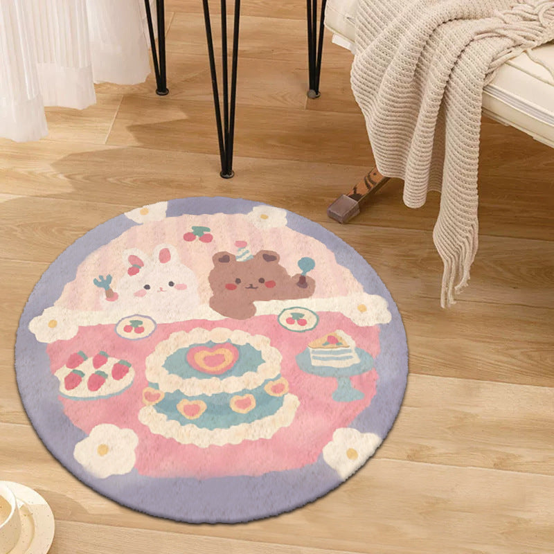 Educational Alphabet Round Rug