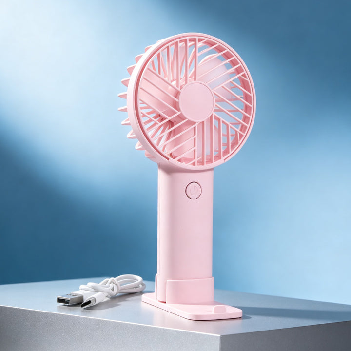Ladies Portable Handheld Fan with Cute Bear Design Kalsten