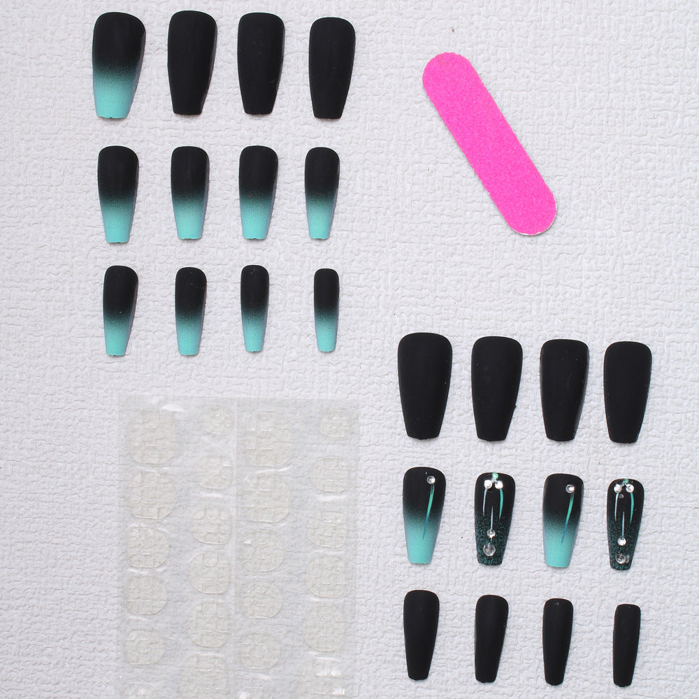 Matte Ombre Press-On Nail Design Kalsten