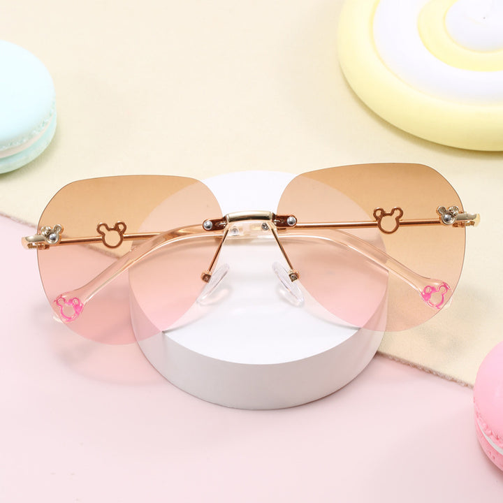 Women's lightweight geometric sunglasses with unique frame and mirrored lenses Kalsten
