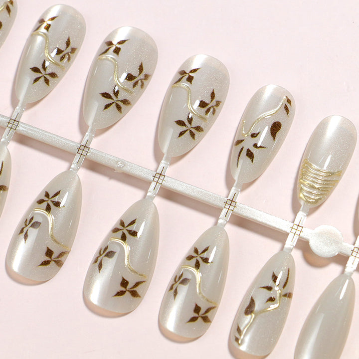 Elegant Designer Press-On Nail Set Kalsten