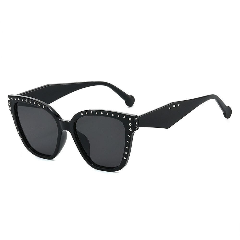 Oversized Fashion Cat-Eye Sunglasses with Rhinestone Details Kalsten