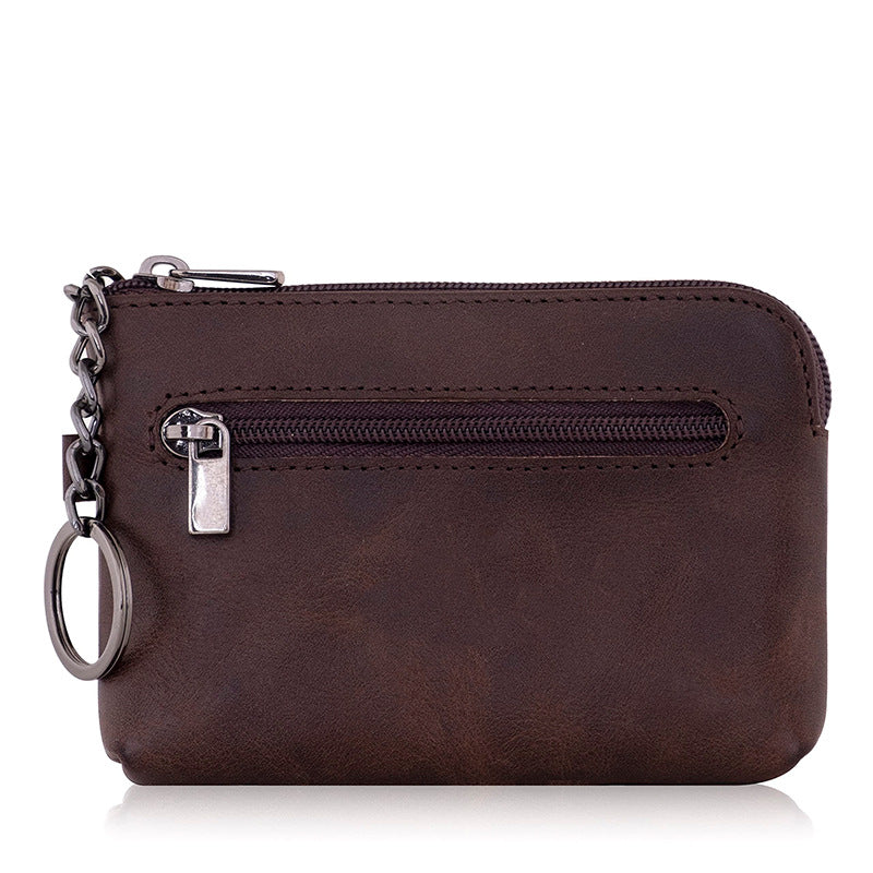 Compact Leather Zippered Cardholder Kalsten