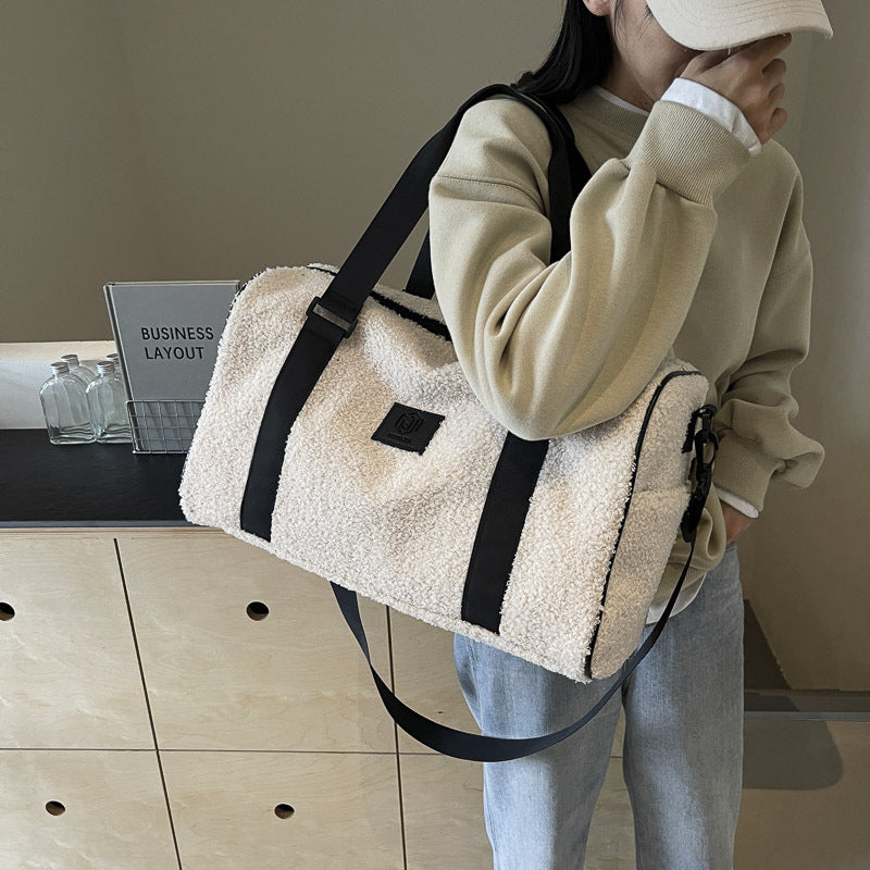 Cozy Fleece Travel Duffel Bag Kalsten