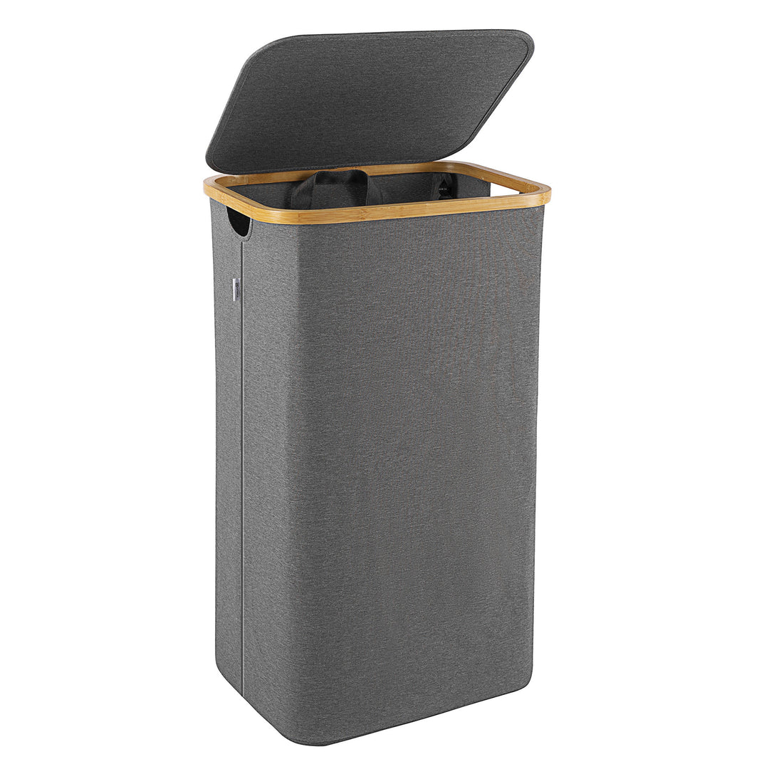 High-quality laundry basket with bamboo lid Kalsten