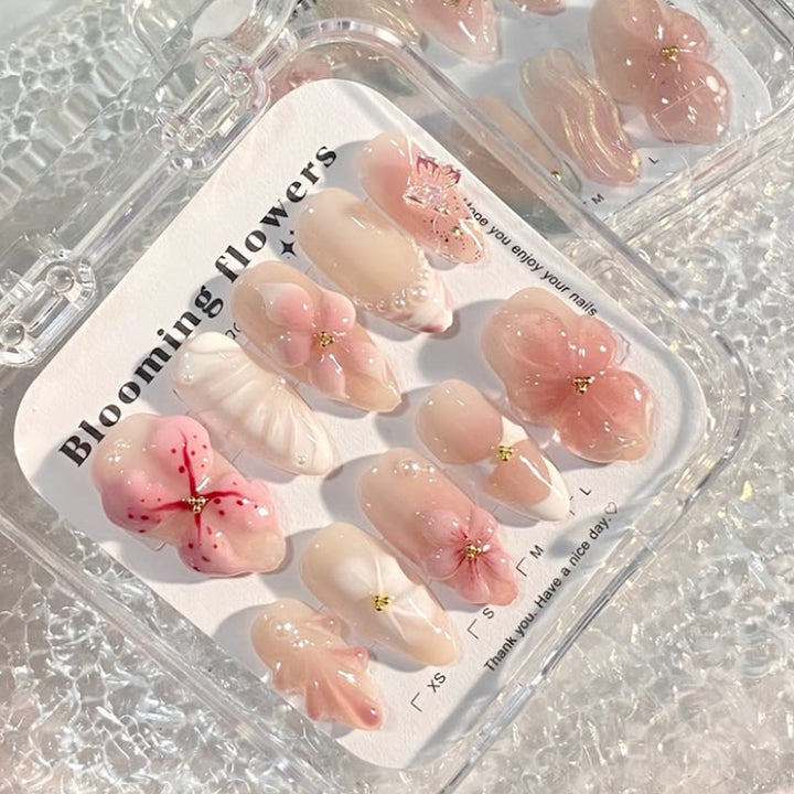 Decorative Floral Press-On Nail Art Set kalsten 1788495790
