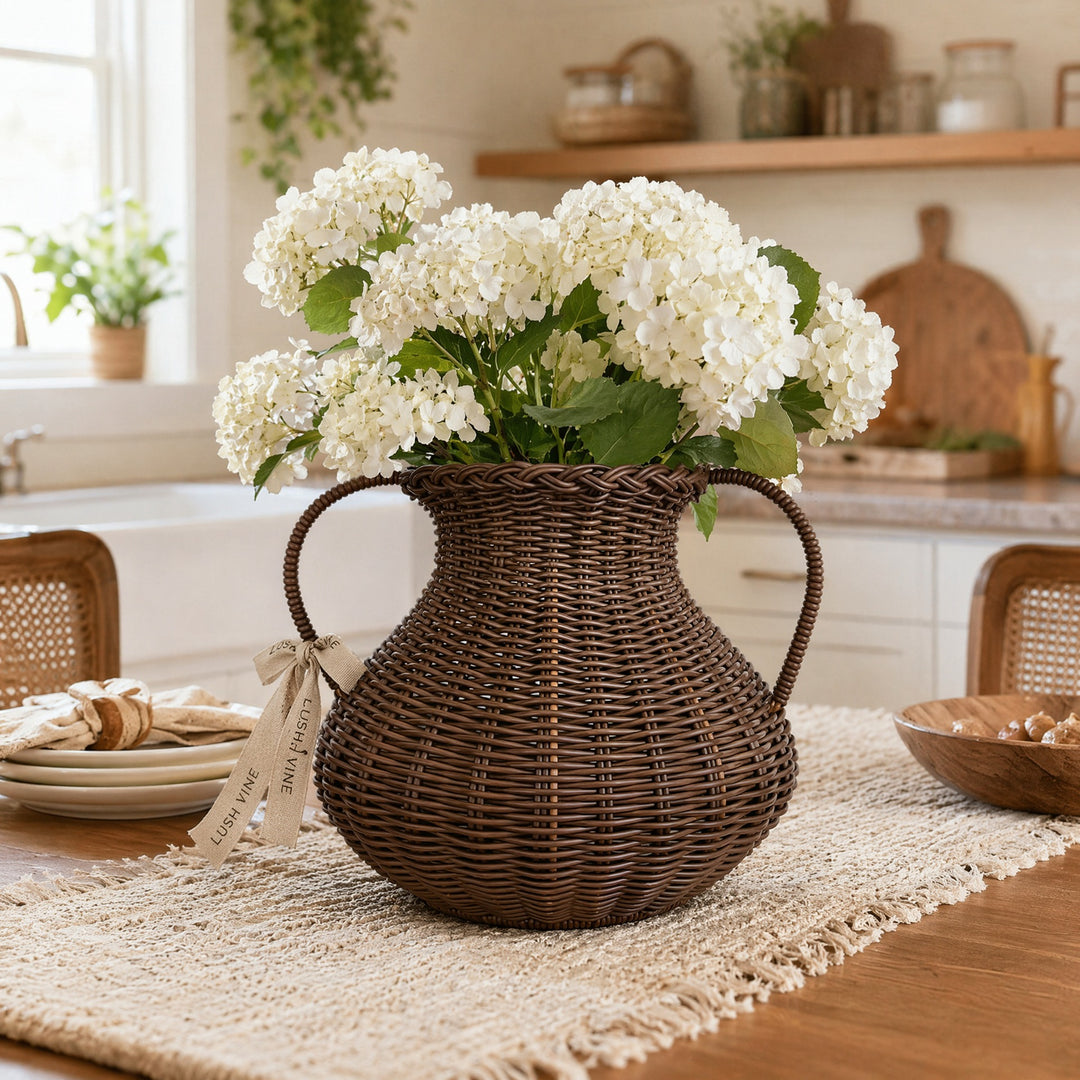 Deko-Vase Made of Rattan Kalsten