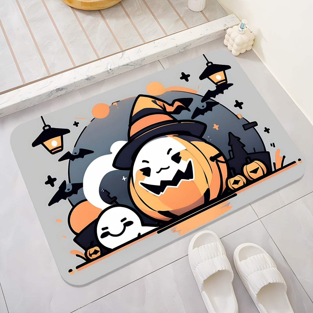 Halloween-Themed Cat Decorative Mat Kalsten