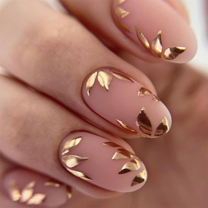 Artful stiletto nails with heart-shaped accents Kalsten