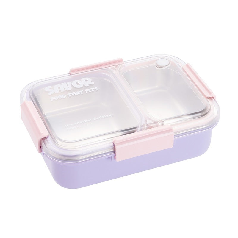 Dual-Compartment Food Storage Container