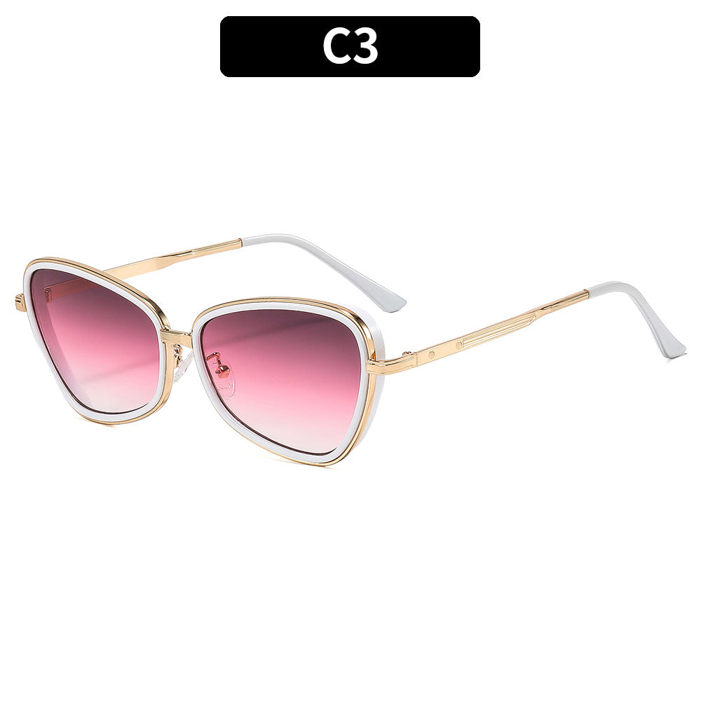Premium Shield Sunglasses with Stylish Metal Accents