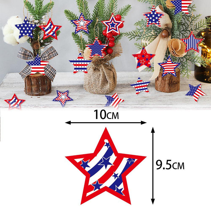 Unisex nan multi-layer 3D paper star hanging decoration with hanging loops Kalsten
