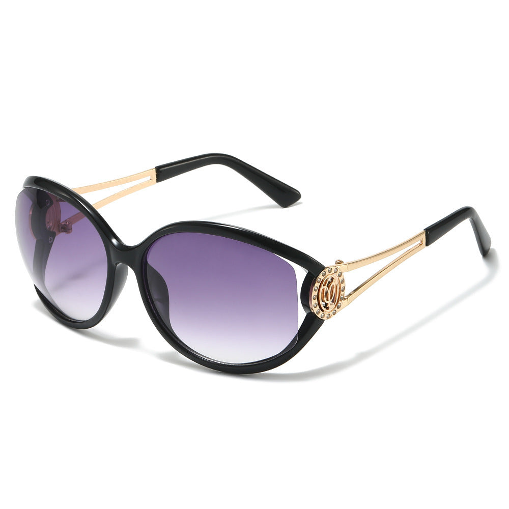 Designer Cat-Eye Sunglasses with Gold Accent Details Kalsten