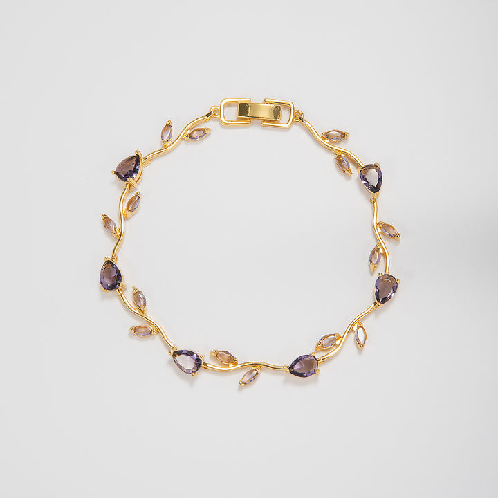 Elegant Floral Design Statement Bracelet Kalsten