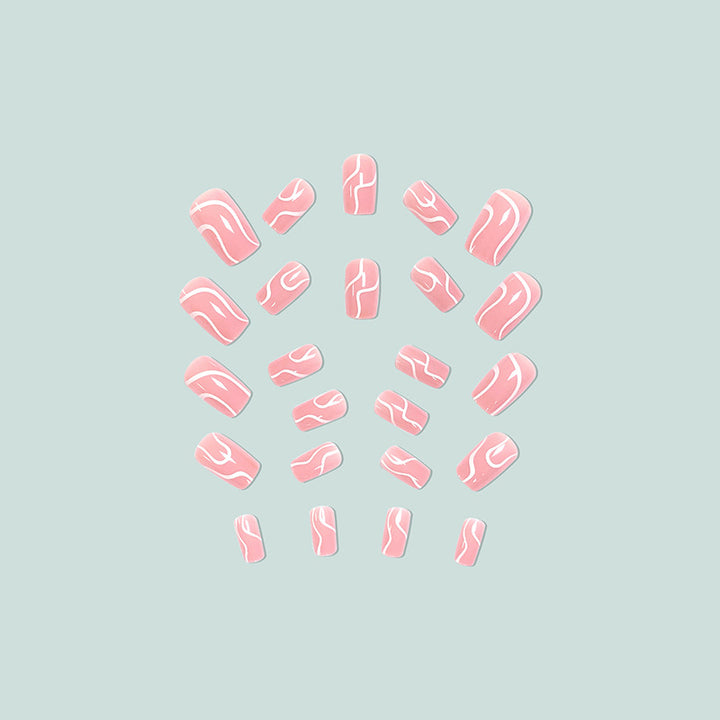 Creative nail art with aesthetic lines Kalsten