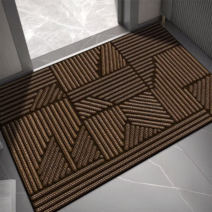 Elegant Textured Entrance Mat Kalsten