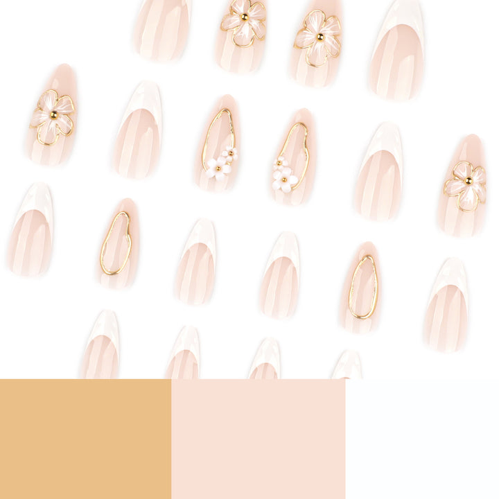 Elegant and artistically designed stiletto nails Kalsten