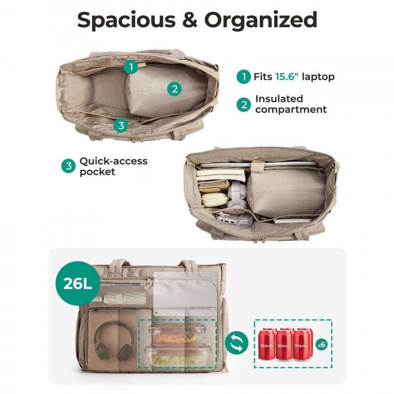 Versatile cooler bag with intelligent organization system Kalsten