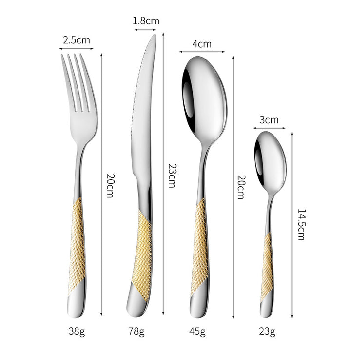 Fine and elegant table knife with non-slip handle Kalsten