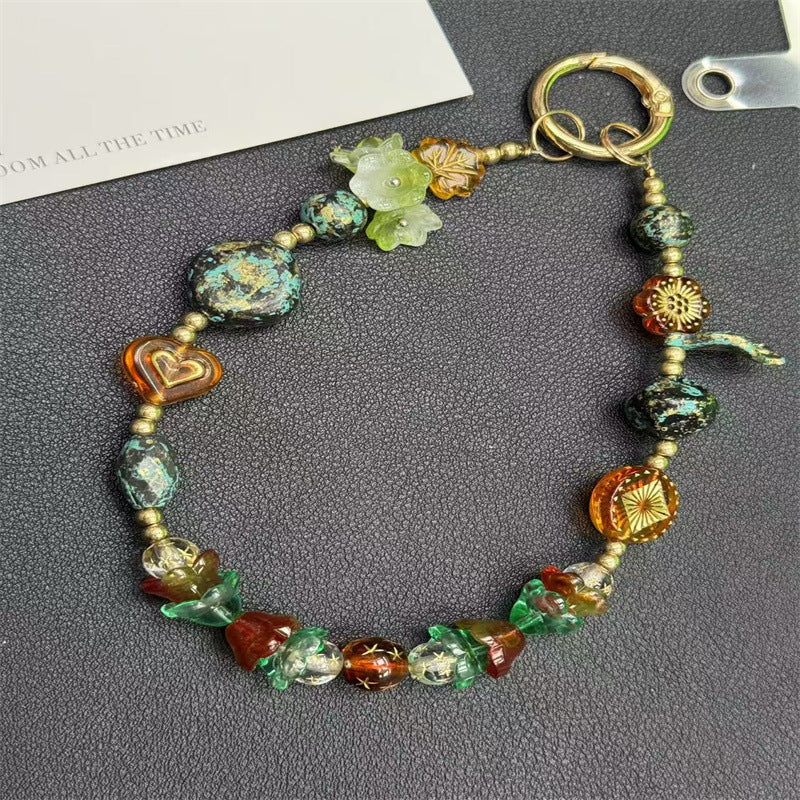 Decorative Beaded Charm Keychain Kalsten 1790135326