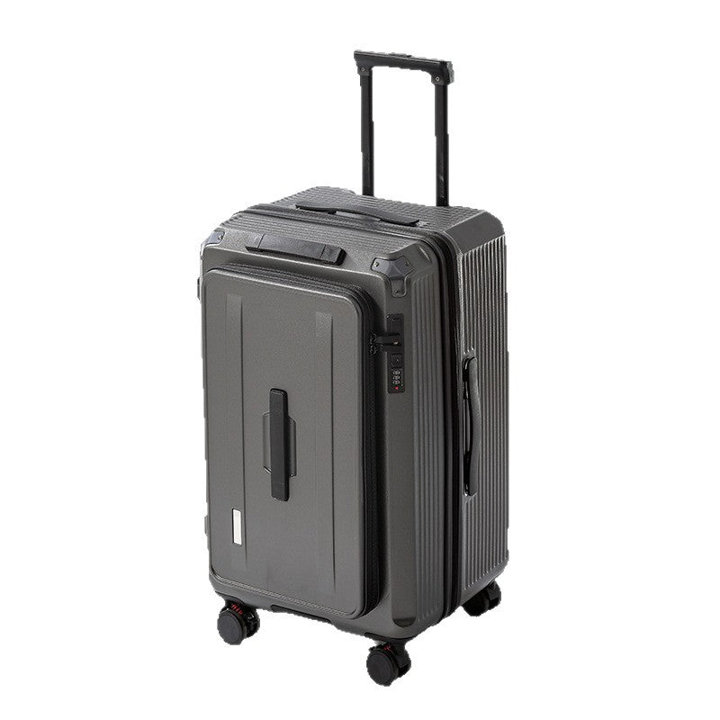 Men's Smart Multi-Compartment Hard Shell Travel Suitcase Kalsten